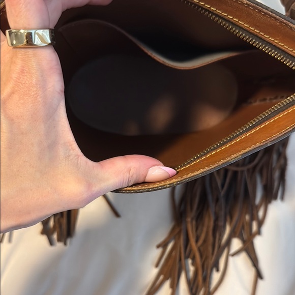 Louis Vuitton Brown Monogram Crossbody Bag with Fringe - Picture 3 of 6
